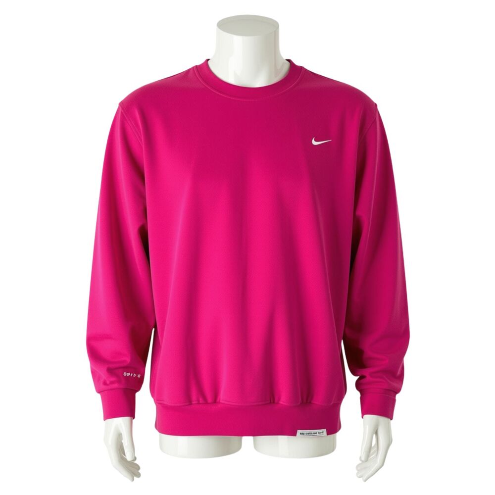 Nike Standard Issue Dri-FIT Crewneck Sweatshirt Men's Medium Pink